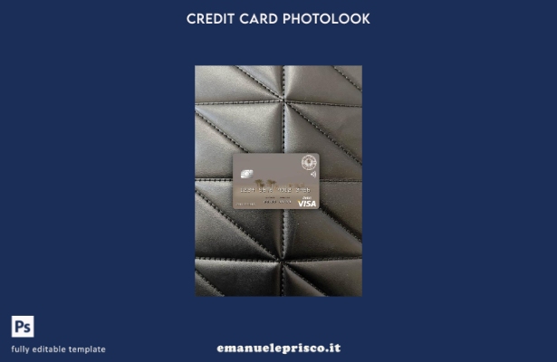 modello frontale photolook con carta di debito visto Iraq Rasheed Bank in stile 